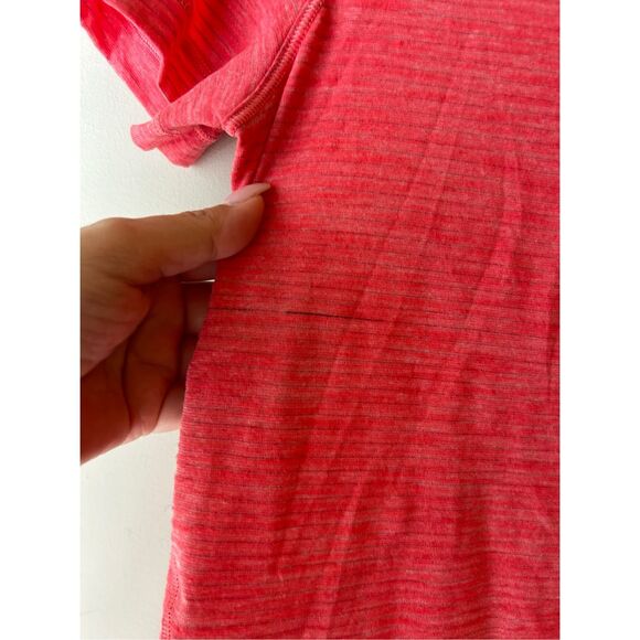 Lululemon Long Distance Short Sleeve shirt in coral heather size 4? - Picture 6 of 6